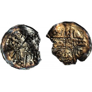 Boleslav I. Vysoký 1163-1201, denár okolo 1177-1201, znaky/široký kríž, R2, sada 2 kusov.