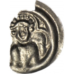 RR-, Leszek Biały 1194-1227, Kraków, Brakteat, Popiersie świętego Szczepana