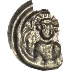 RR-, Leszek Biały 1194-1227, Kraków, Brakteat, Popiersie świętego Szczepana