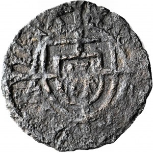 RR-, Teutonský rád, Konrad von Erlichshausen 1441-1449, Shelly, dobový falzifikát
