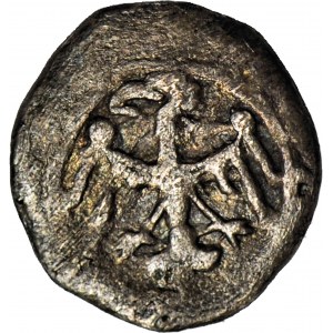 R-, Casimir III the Great 1333-1370, Crown portrait denarius