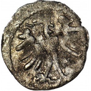 Alexander Jagiellonian 1492-1506, Lithuanian denarius, in Gothic letter A