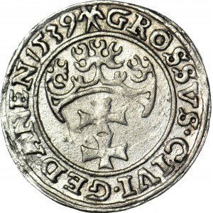 Zygmunt I Stary, Grosz 1539 Gdańsk, PRVS
