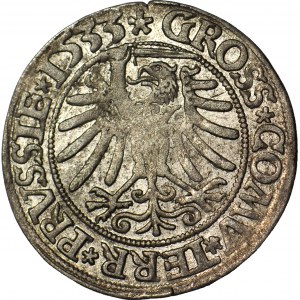 Sigismund I the Old, 1533 penny, Torun, PRVSS/PRVSSIE, glossy