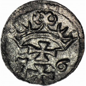 R-, Žigmund I. Starý, denár 1546, Gdansk, krásny