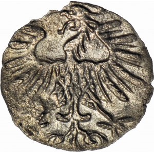 R-, Sigismund II Augustus, Denarius 1556 Vilnius, pierced 16 by 15