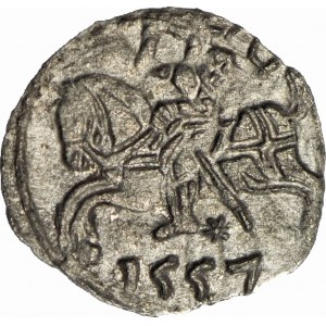 R- Sigismund II Augustus, Denarius 1557, Vilnius, rare, T.10mk