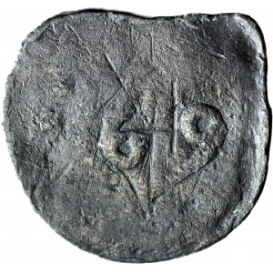 RR-, Sigismond II Auguste, jeton de ville 1569 Gdansk, cartouche Renaissance