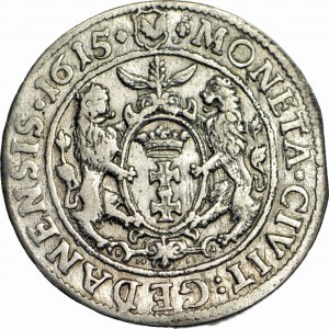 R-, Sigismond III Vasa, Ort 1615, Gdansk, nouveau type de buste