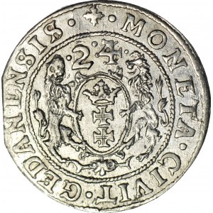 Zygmunt III Waza, Ort 1624/3, Gdańsk, PR, piękny