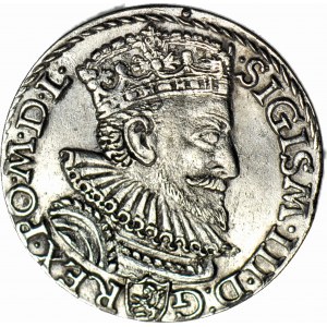 Zygmunt III Waza, Trojak 1593, Malbork, piękny
