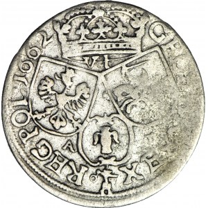 Jan II Kazimierz, Szóstak 1662 AT, Kraków, bez obwódek
