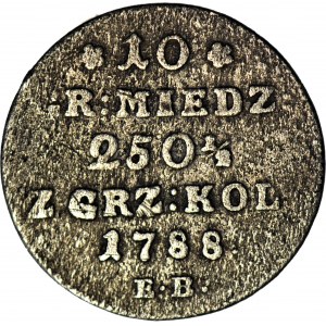 Stanisława A. Poniatowski, 10 groszy 1788 E.B.