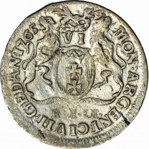 Stanisław A. Poniatowski, Szóstak 1765, Gdańsk, R3