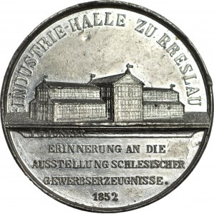 Śląsk, Medal 1852, Wrocław, Wystawa śląskich produktów przemysłowych 53 mm