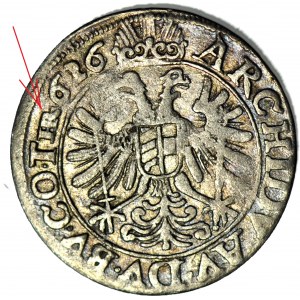 Silesia, Ferdinand II, 3 krajcars 1626 HR, Kwiat, Wrocław