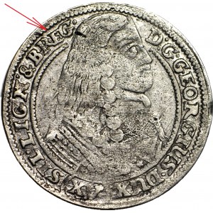RR-, Silesia, George III of Brest, 15 krajcars 1663, BRZEG, UNNOTED!