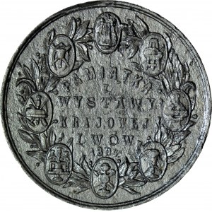 Medal 1894, Lviv National Exhibition, 50mm, signed A. Schindler