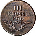 RRR-, 3 pennies 1794, Galicia and Lodomeria, Kosciuszko Insurrection, two crosses, DESCRIPTION!
