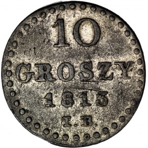 Księstwo Warszawskie, 10 groszy 1813 IB