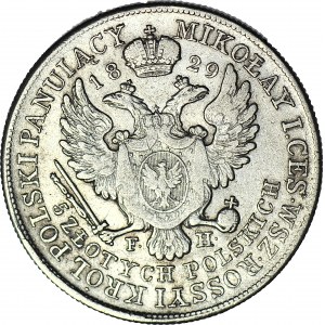 R-, Kingdom of Poland, Alexander I, 5 gold 1829 FH