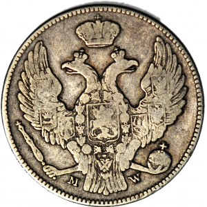 Russian partition, 2 zlotys = 30 kopecks 1839, Warsaw