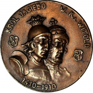 Poland under partition, Medal 1910, bronze, Five hundredth anniversary of the battle of Grunwald