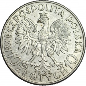 10 złotych 1932, Głowa, Londyn, mennicza