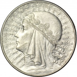 10 zlotých 1932, Hlava, Varšava, krásná
