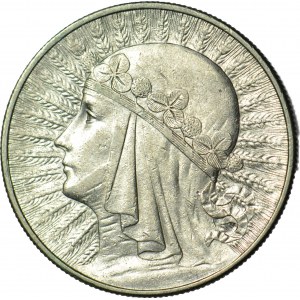 10 złotych 1933, Głowa, bardzo ładna