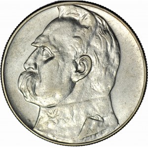 10 zlotých 1934, Piłsudski, úřední orel, vzácný