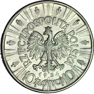 10 złotych 1934, Piłsudski, orzeł urzędowy, rzadki
