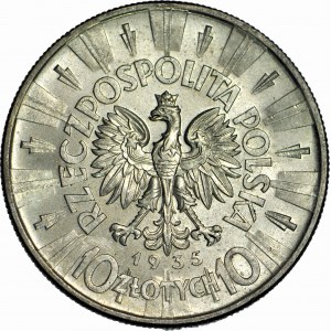 10 złotych 1935, Piłsudski, menniczy