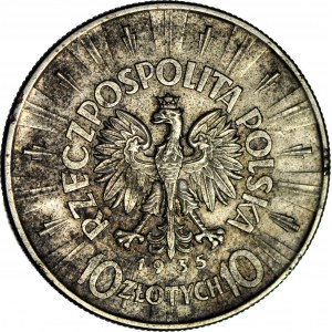 10 gold 1935, Pilsudski