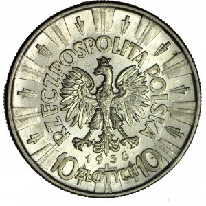 10 zlotých 1936, Piłsudski, mincovňa