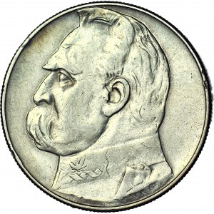 10 zlotých 1936, Piłsudski
