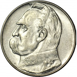 10 zlotých 1937, Piłsudski, vzácnější ročník, přibližná ražba