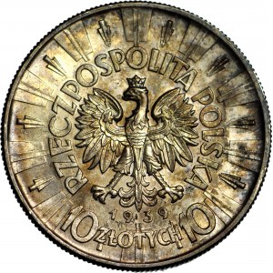 10 złotych 1939, Piłsudski, menniczy