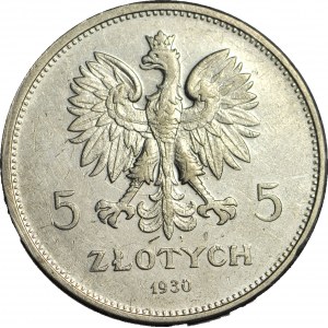 5 złotych 1930, Sztandar, ładny