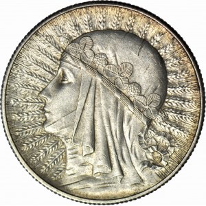 5 zlatých 1932, Hlava, Londýn, razené
