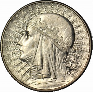 5 złotych 1933, Głowa, mennicza
