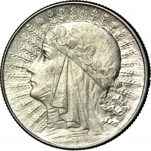 5 złotych 1934, Głowa, mennicza