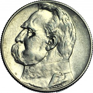 5 gold 1938, Pilsudski, nice
