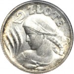 2 złote 1924, Żniwiarka, róg i pochodnia (Paryż), mennicza