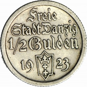 Wolne Miasto Gdańsk, 1/2 guldena 1923