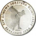 500 złotych 1983, XIV Zimowe Igrzyska Olimpijskie Sarajewo 1984, PRÓBA, srebro