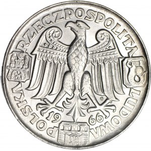 100 złotych 1966, Mieszko i Dąbrówka, PRÓBA, srebro