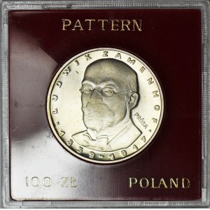 100 złotych 1979, Ludwik Zamenhof, PRÓBA, srebro