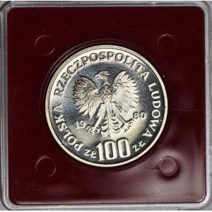 100 złotych 1980, Jan Kochanowski, PRÓBA, srebro