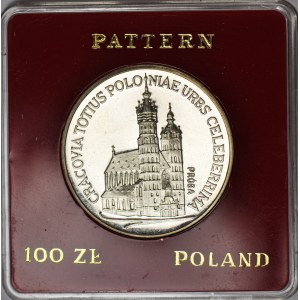 100 gold 1981, St. Mary's Church in Cracow, PRÓBA, silver